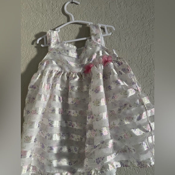 perfectly dressed Other - Perfectly dressed 18 month white purple and pink dress